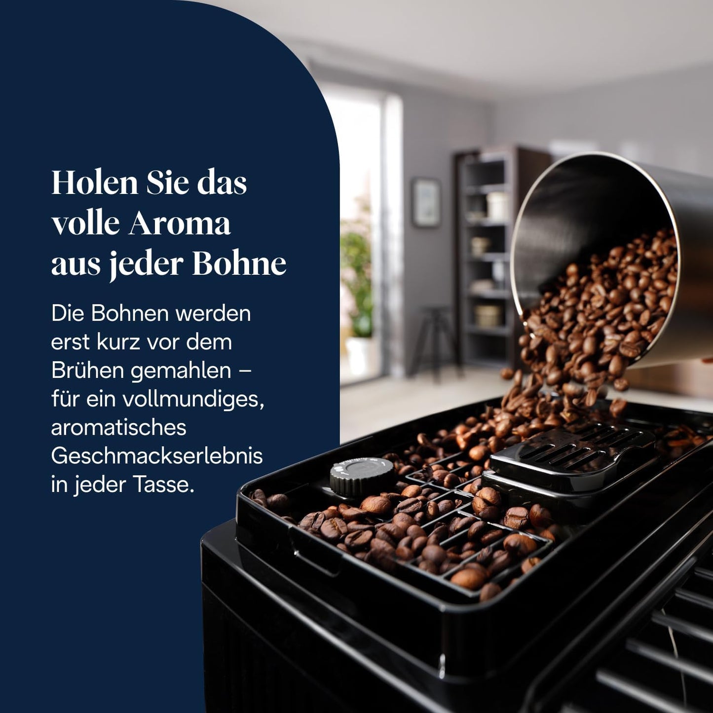 De’Longhi Magnifica Start ECAM222.60.BG*- Perfetto Kaffeevollautomat mit LatteCrema-Milchaufschäumer, 4 One-Touch-Getränke, Cappuccino Kaffeemaschine, Soft-Touch-Bedienfeld, Schwarz-Grau